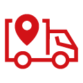 icon truck location map