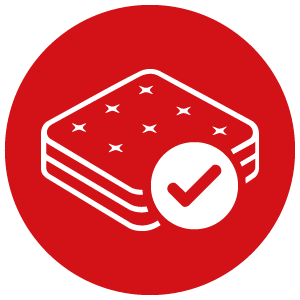 icon mattress with check