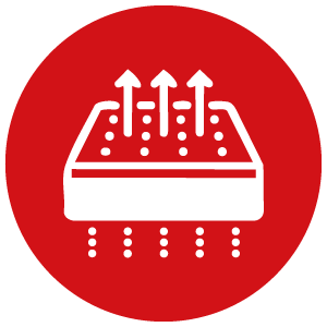 icon mattress arrows up